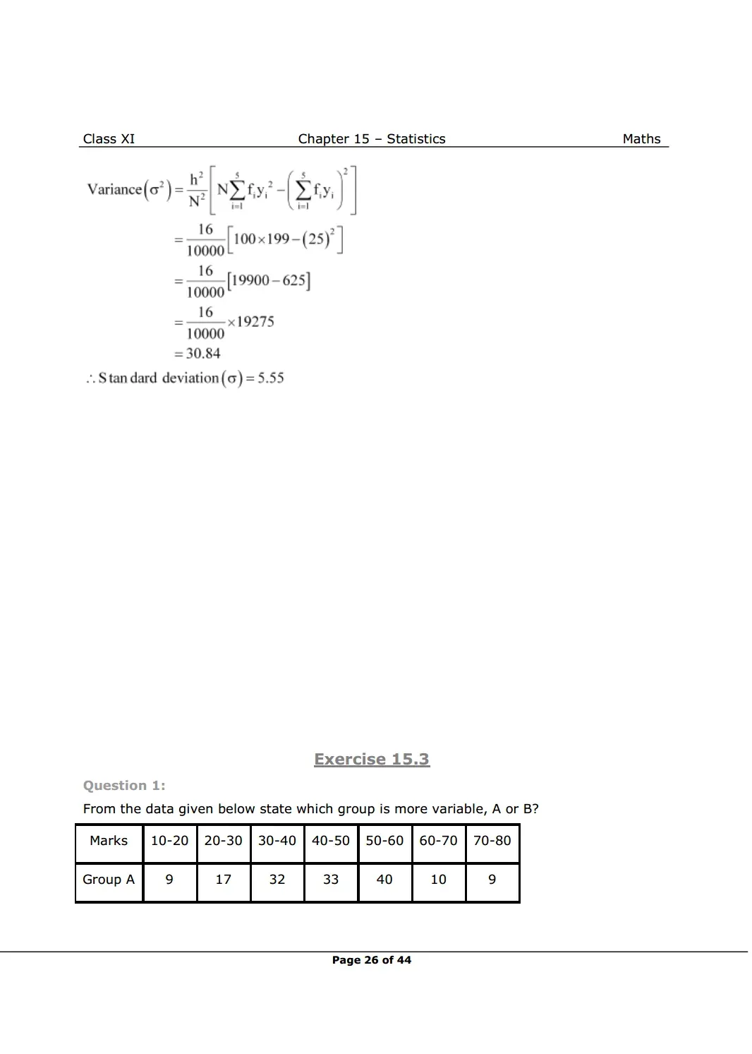 NCERT Class 11 Maths Chapter 15 Exercise 15.3 Solutions Image 1