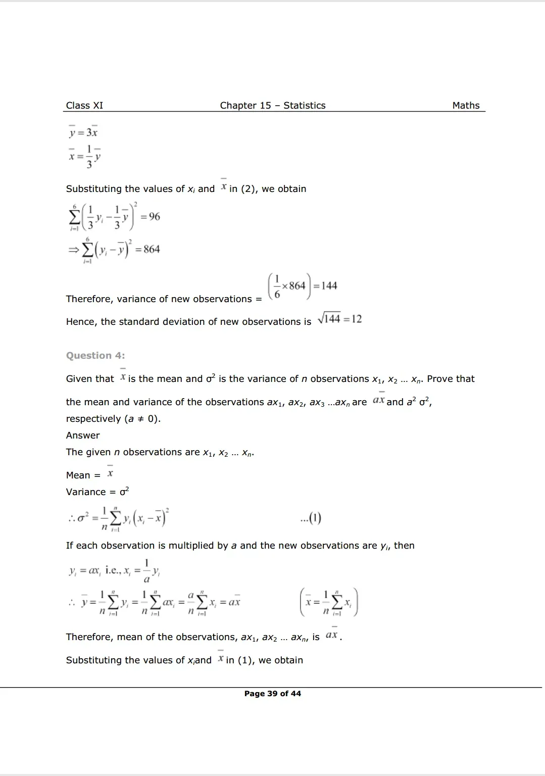 NCERT Solutions For Class 11 Maths Chapter 15 Miscellaneous Exercise Image 4