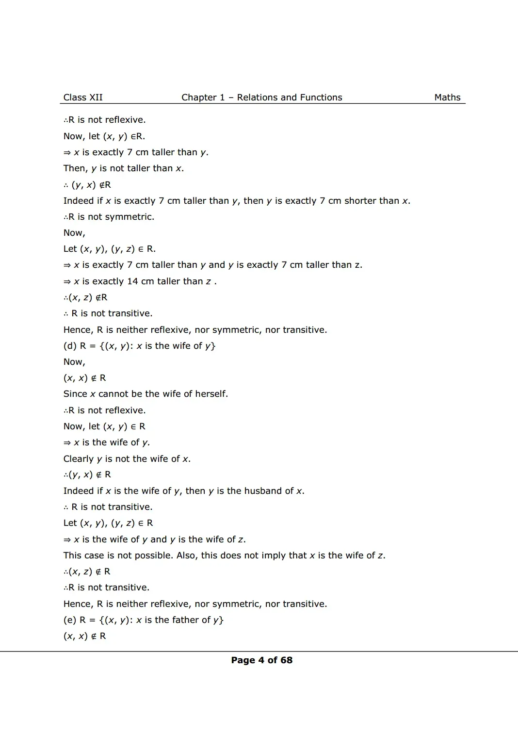 NCERT Class 12 Maths Chapter 1 Exercise 1.1 Solutions image 4