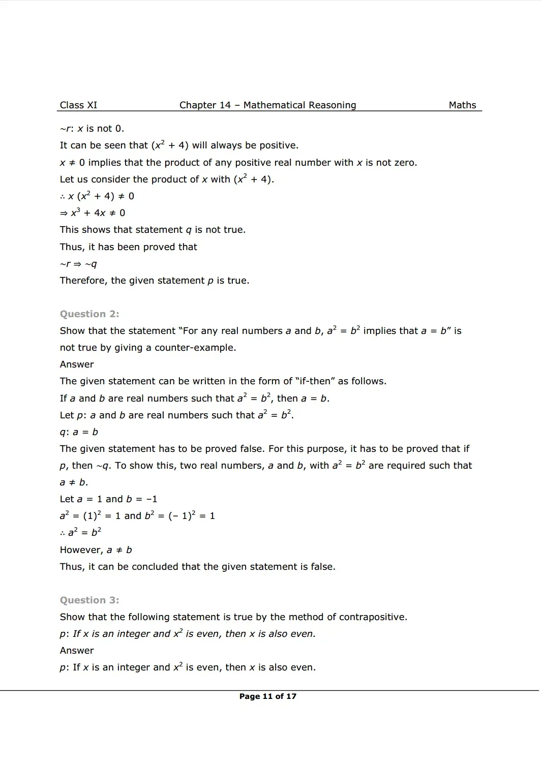 NCERT Class 11 Maths Chapter 14 Exercise 14.5 Solutions image 2