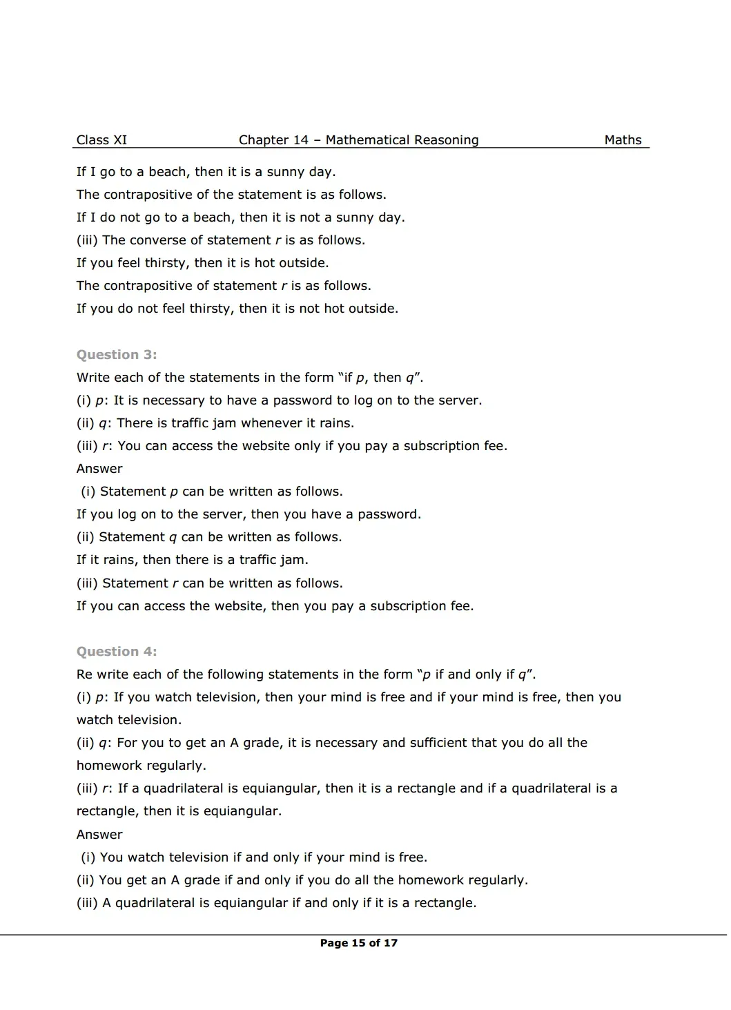NCERT Solutions For Class 11 Maths Chapter 14 Miscellaneous Exercise image 2