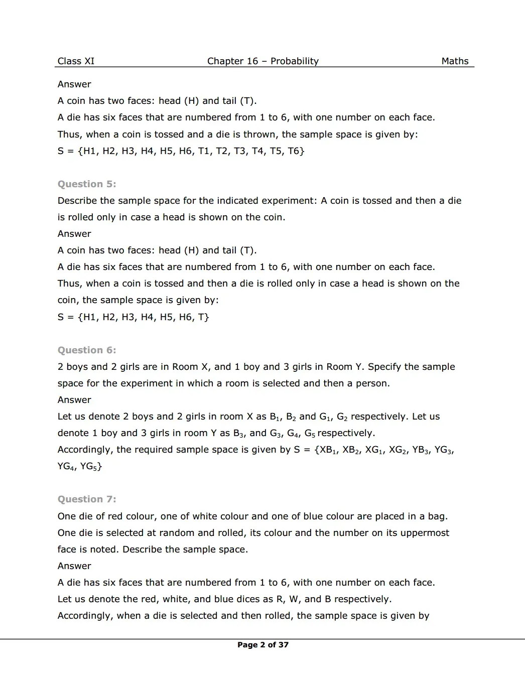 NCERT Class 11 Maths Chapter 16 Exercise 16.1 Solutions image 2