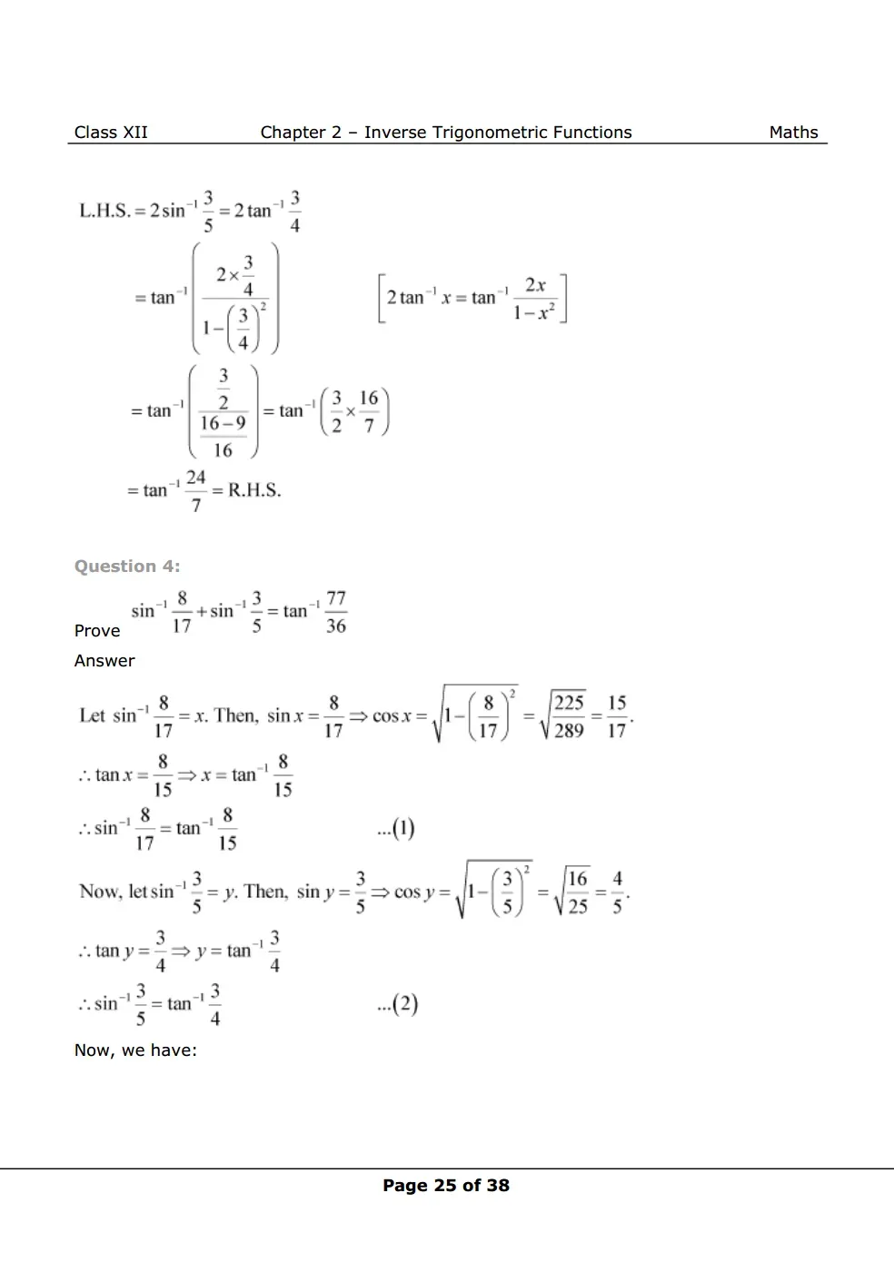 NCERT Solutions For Class 12 Maths Chapter 2 Miscellaneous Exercise image 3