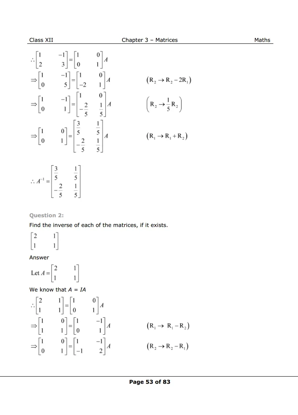 NCERT Class 12 Maths Chapter 3 Exercise 3.4 Solutions Image 2
