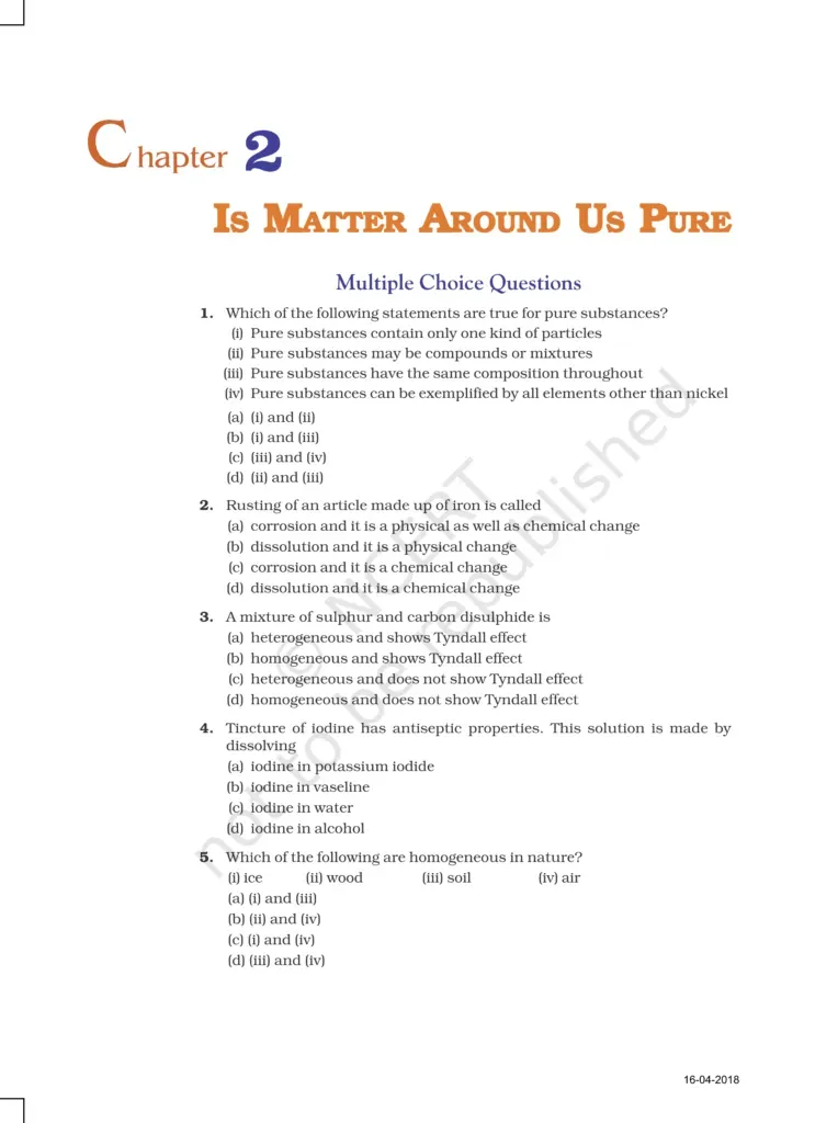 NCERT Exemplar Class 9 Science Chapter 2 Image 1