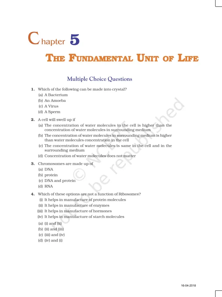 NCERT Exemplar Class 9 Science Chapter 5 Image 1