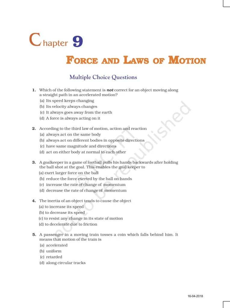 NCERT Exemplar Class 9 Science Chapter 9 Image 1