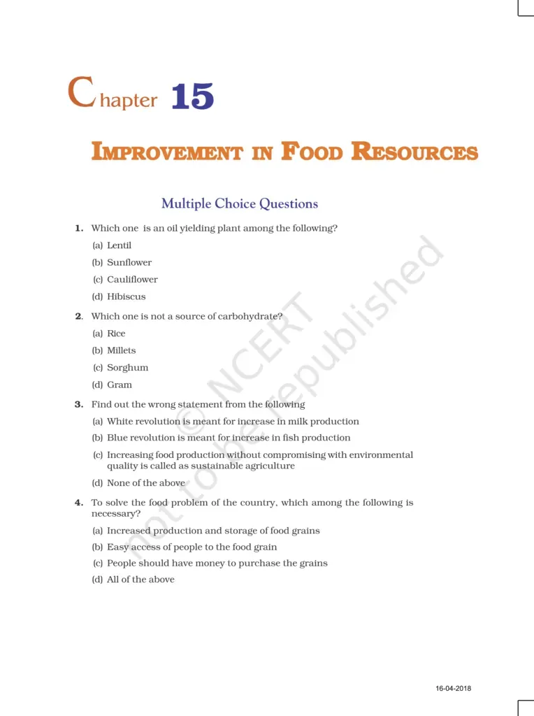 NCERT Exemplar Class 9 Science Chapter 15 Image 1