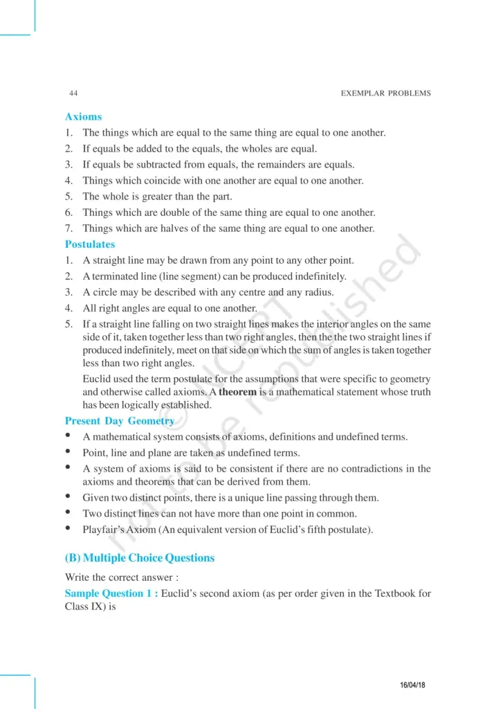 NCERT Exemplar Class 9 Maths Chapter 5 Image 2