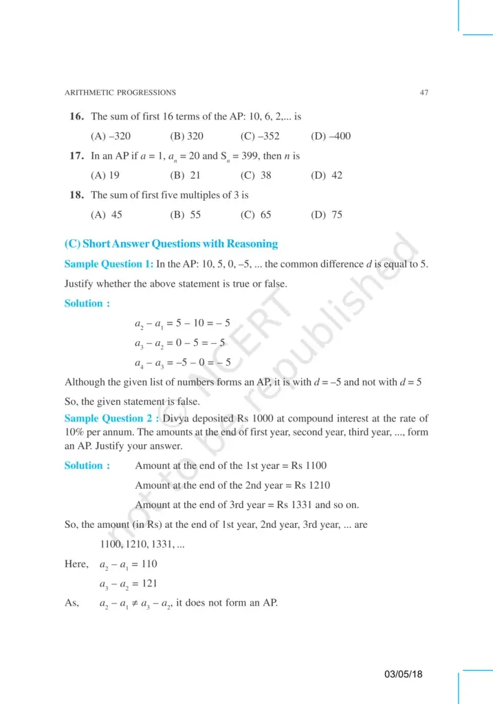 NCERT Exemplar Class 10 Maths Chapter 5 Image 4