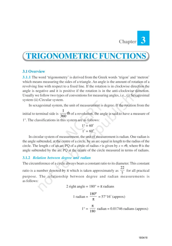 NCERT Exemplar Class 11 Maths Chapter 3 Image 1