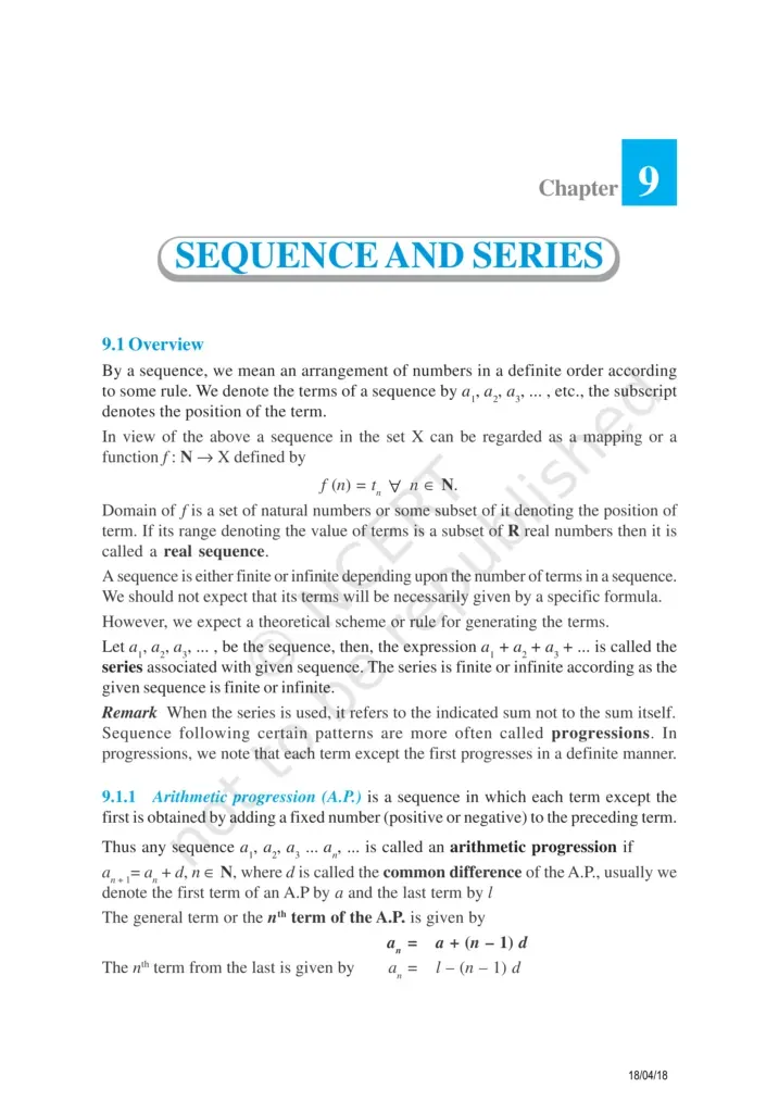 NCERT Exemplar Class 11 Maths Chapter 9 Image 1