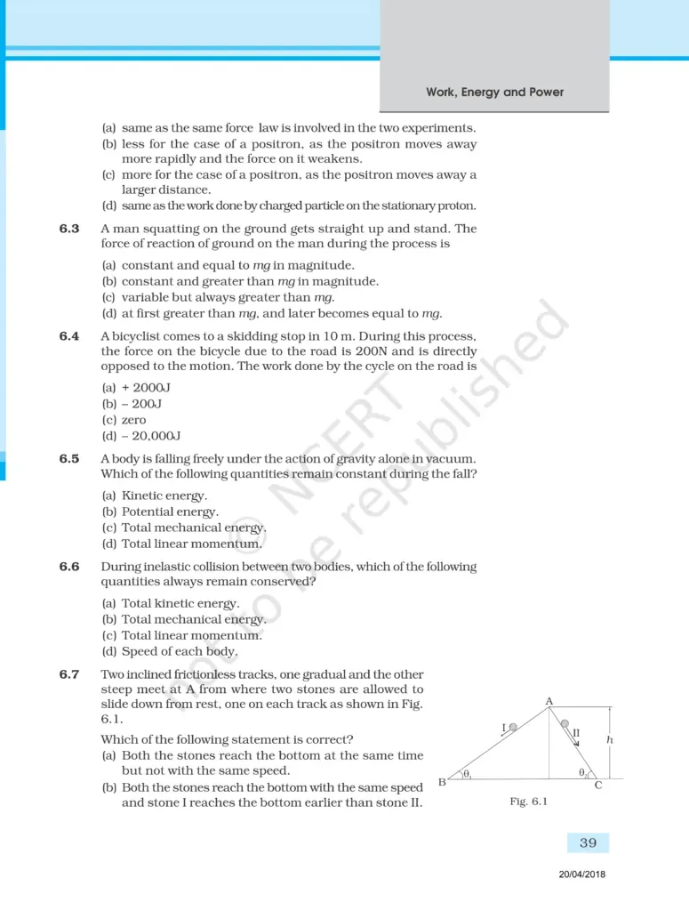 NCERT Exemplar Class 11 Physics Chapter 6 Image 2