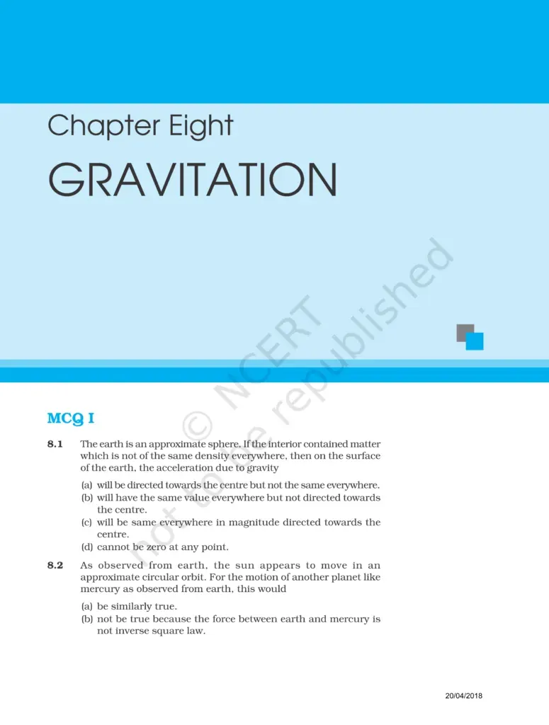 NCERT Exemplar Class 11 Physics Chapter 8 Image 1