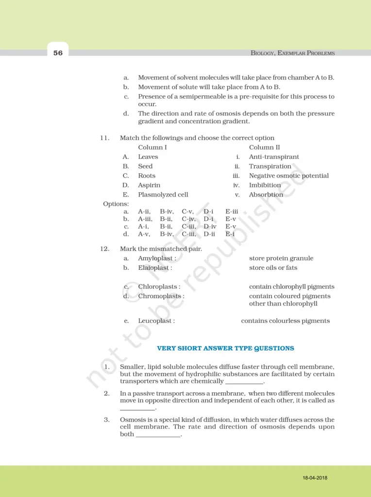 NCERT Exemplar Class 11 Biology Chapter 11 Image 3