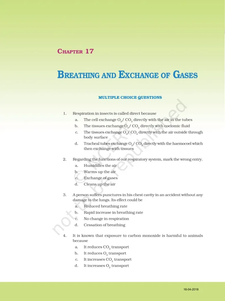 NCERT Exemplar Class 11 Biology Chapter 17 Image 1