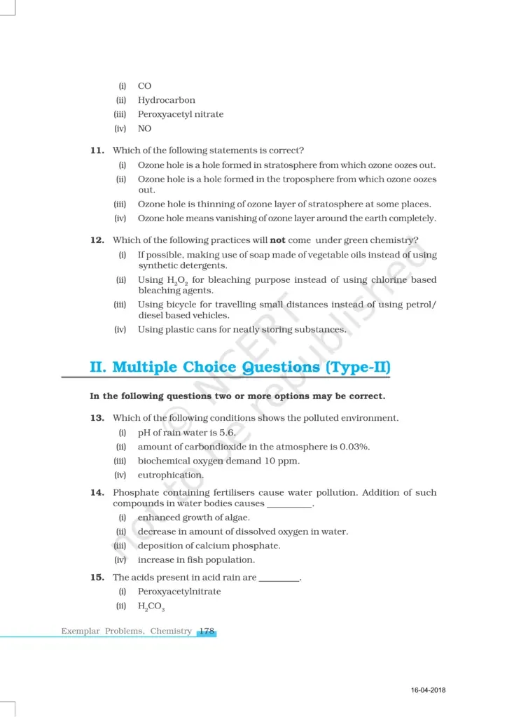 NCERT Exemplar Class 11 Chemistry Chapter 14 Image 3