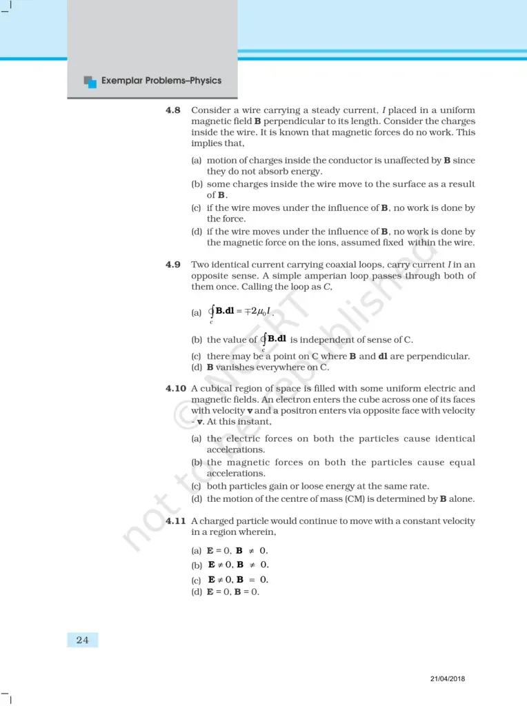 NCERT Exemplar Class 12 Physics Chapter 4 Image 3