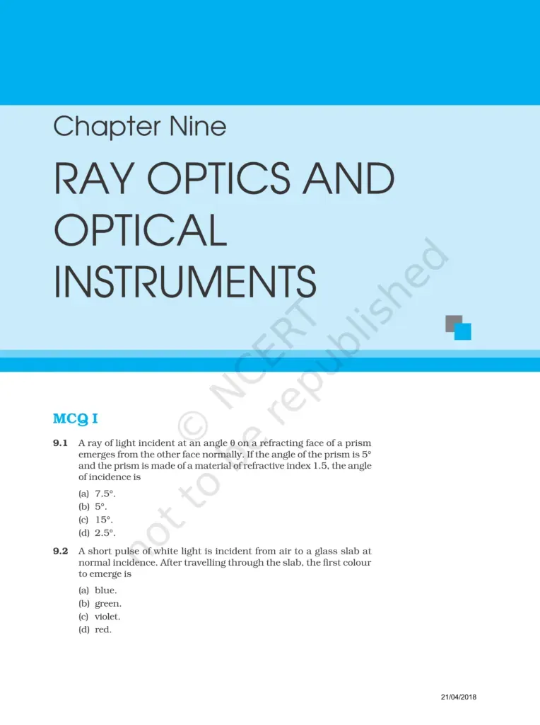 NCERT Exemplar Class 12 Physics Chapter 9 Image 1