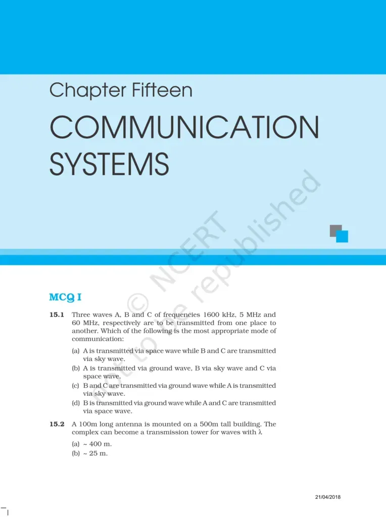 NCERT Exemplar Class 12 Physics Chapter 15 Image 1
