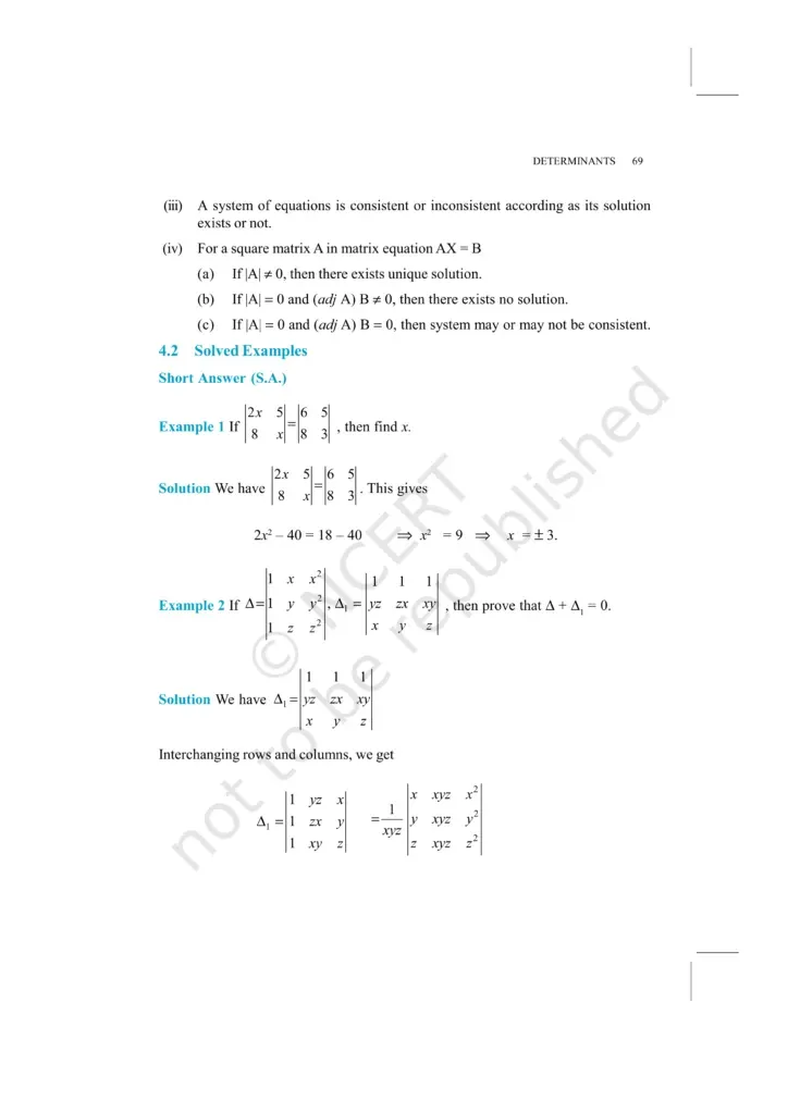 NCERT Exemplar Class 12 Maths Chapter 4 Image 5