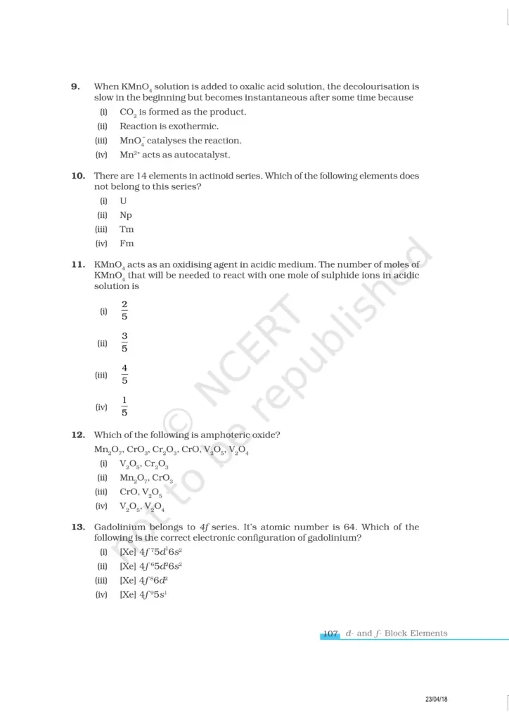 NCERT Exemplar Class 12 Chemistry Chapter 8 Image 3