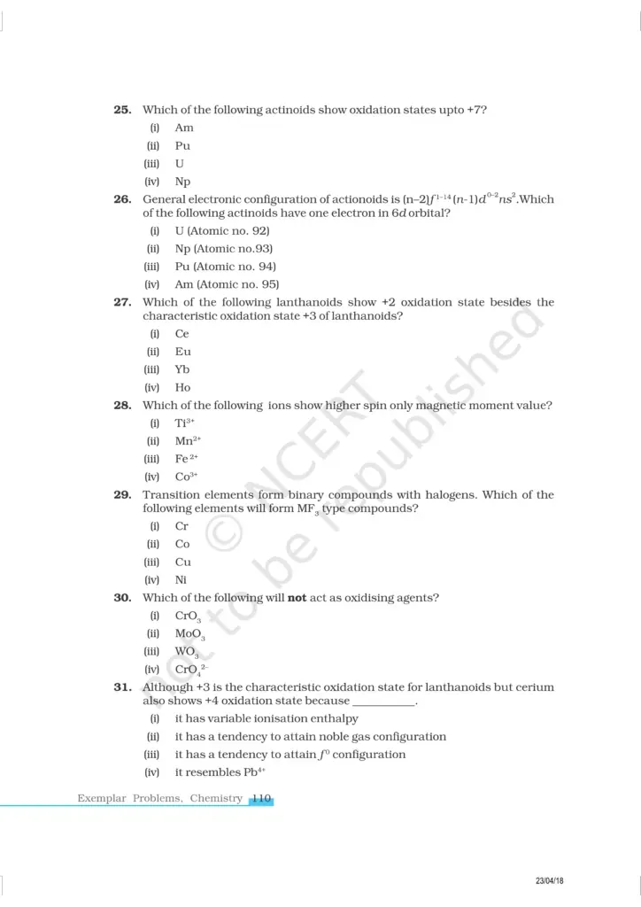 NCERT Exemplar Class 12 Chemistry Chapter 8 Image 6