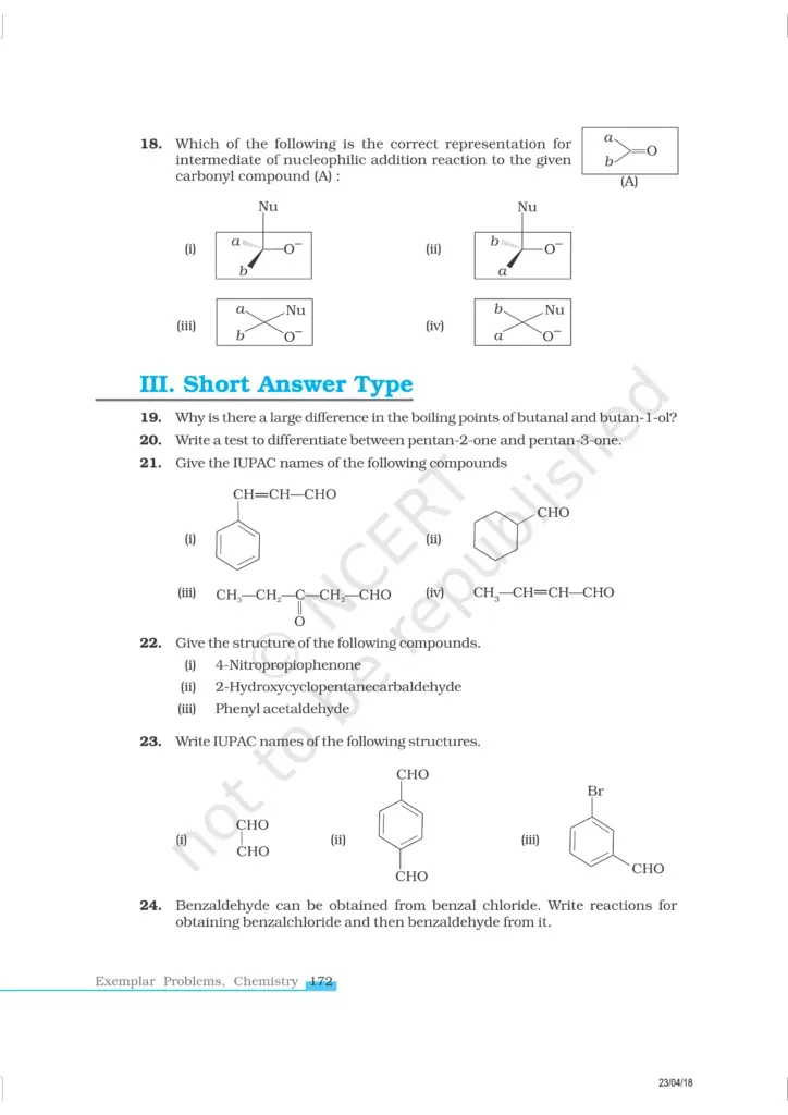 NCERT Exemplar Class 12 Chemistry Chapter 12 Image 5