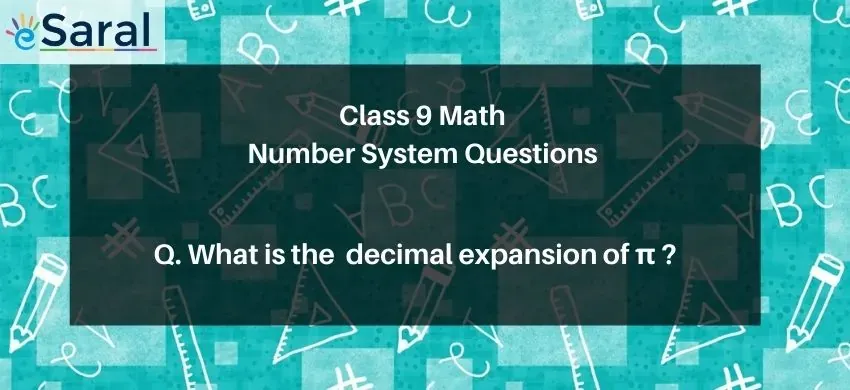 The decimal expansion of π is