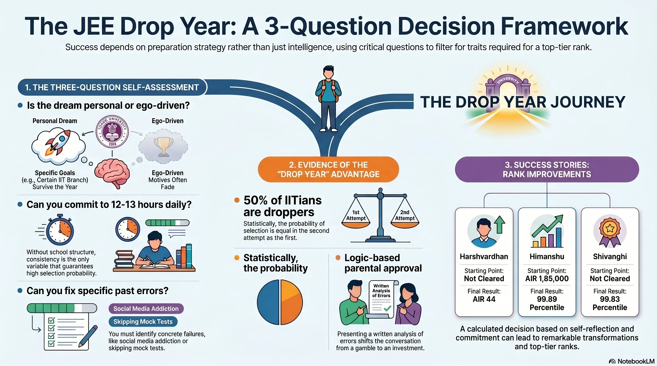 JEE Drop Year Decision: 3-Question Framework by IIT Faculty (2026)