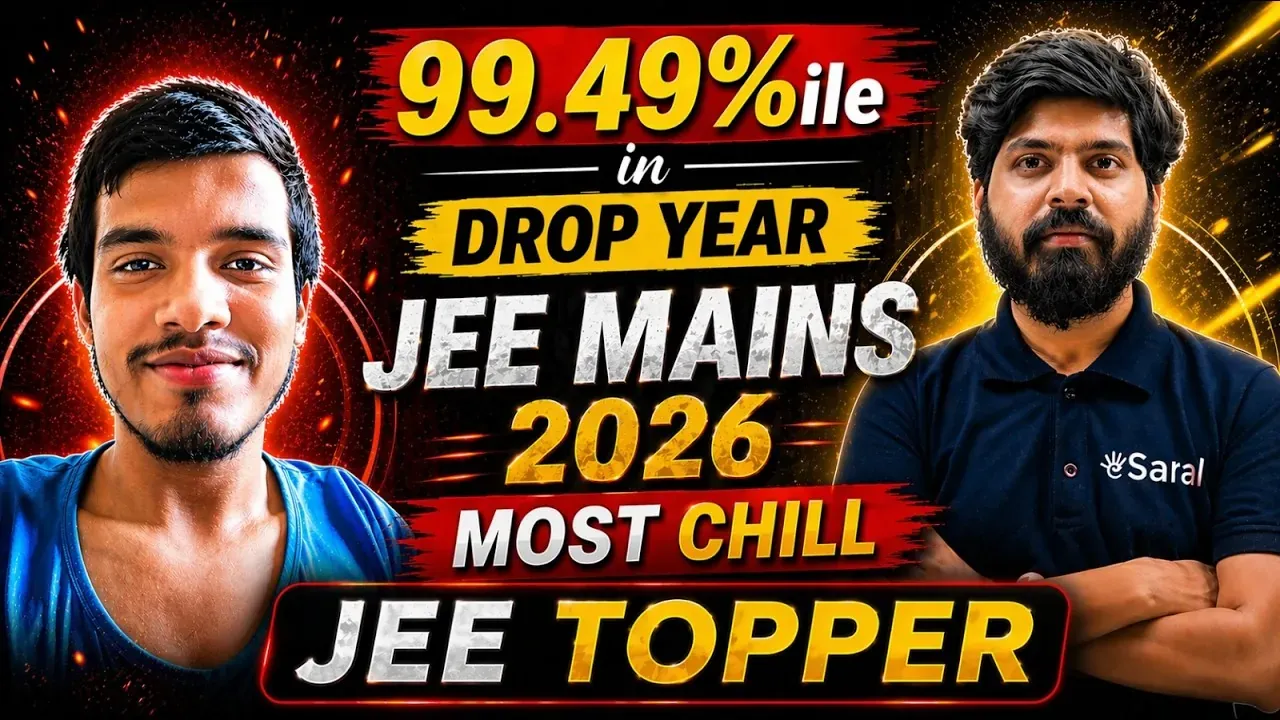 JEE dropper studying with eSaral structured notes and daily schedule