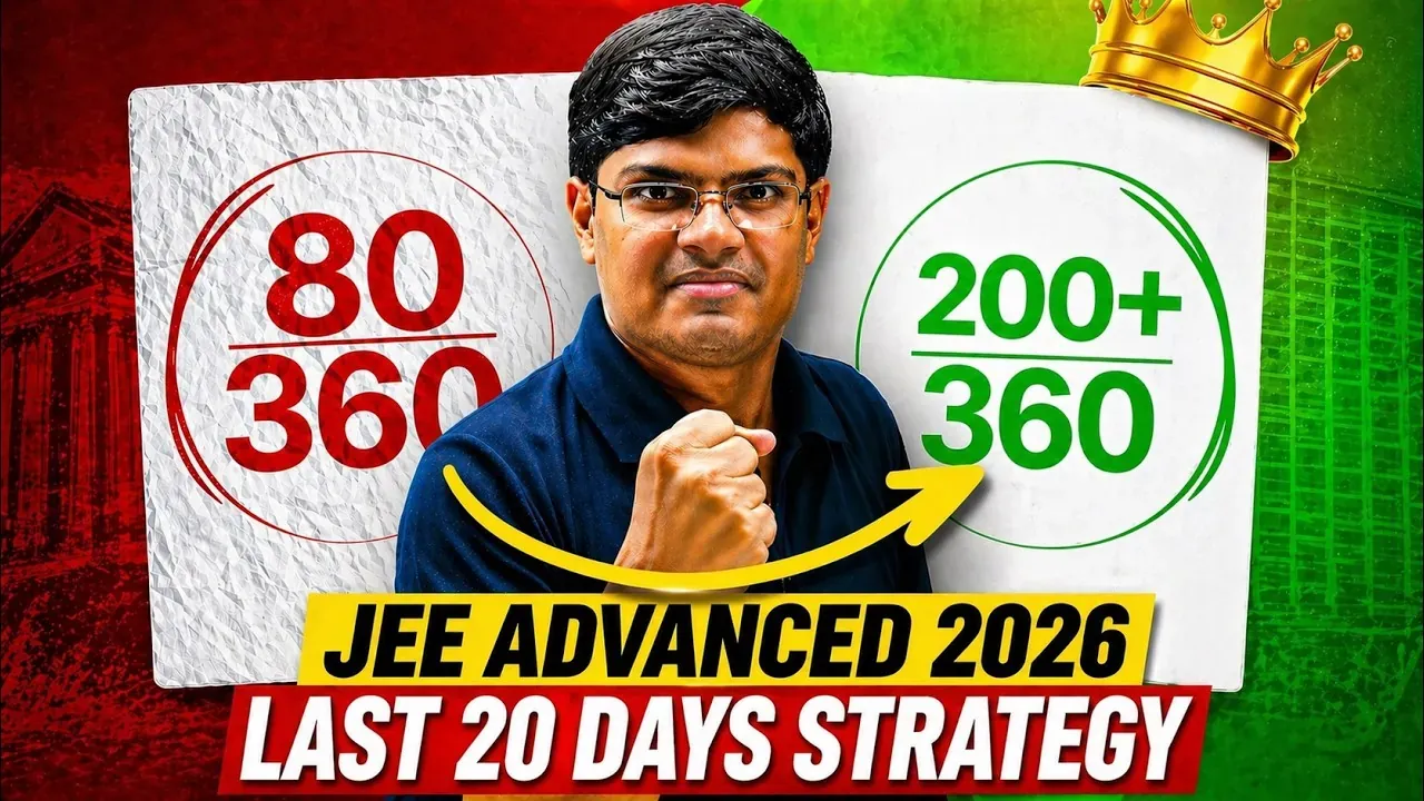 JEE Advanced 2026 last 20 days preparation strategy study schedule