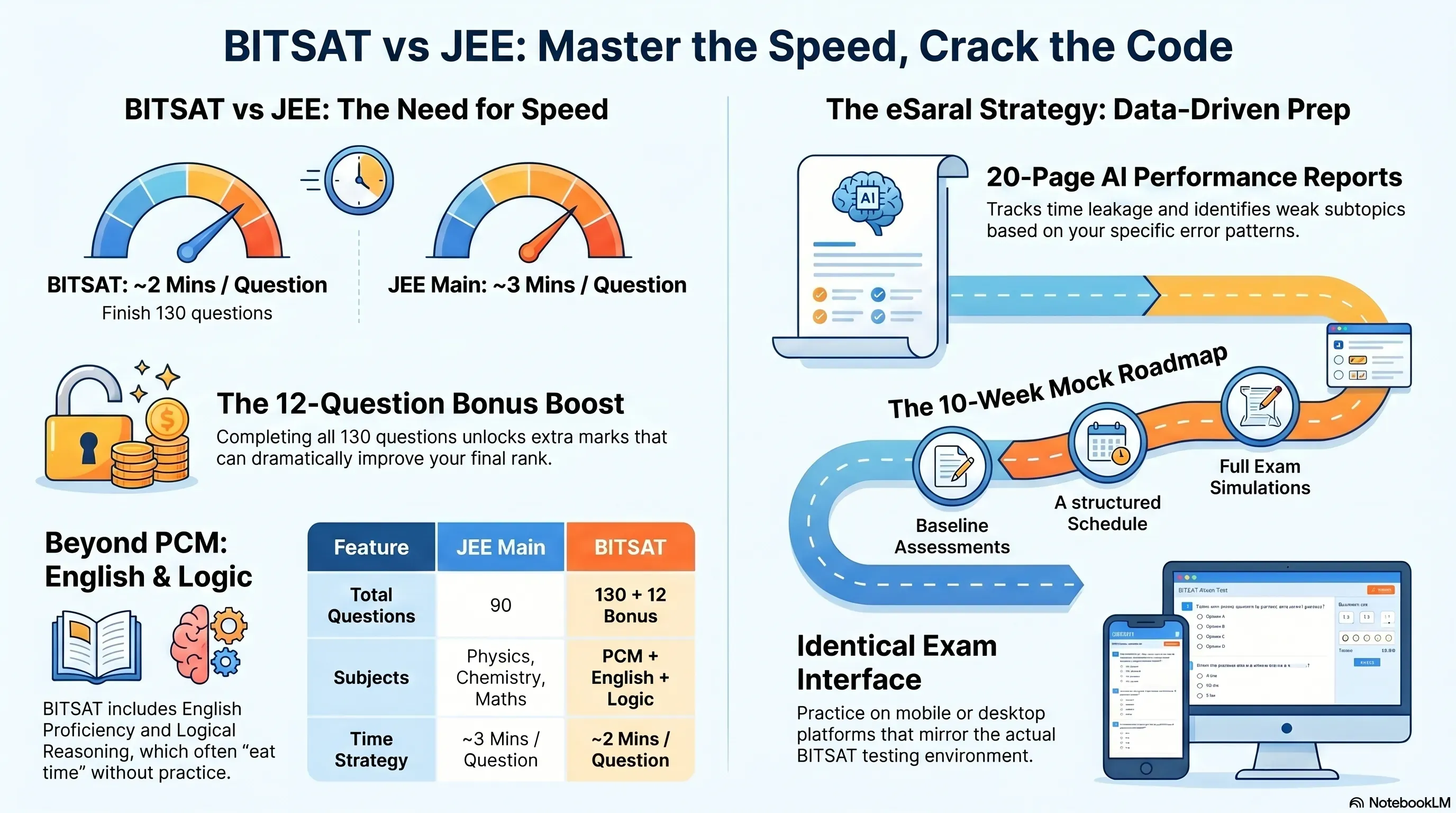 BITSAT Test Series 2026: 10 Full Syllabus Mock Tests with AI Analysis