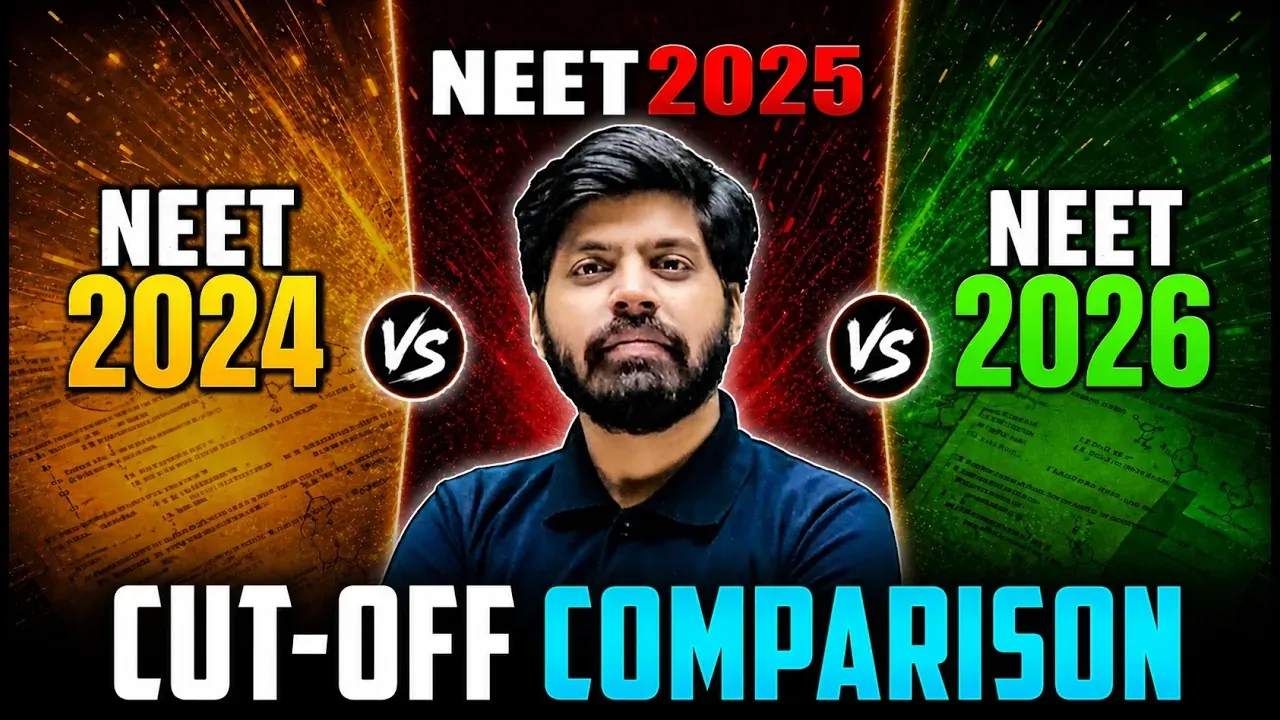 NEET 2026 expected cut off comparison chart with 2024 and 2025 data