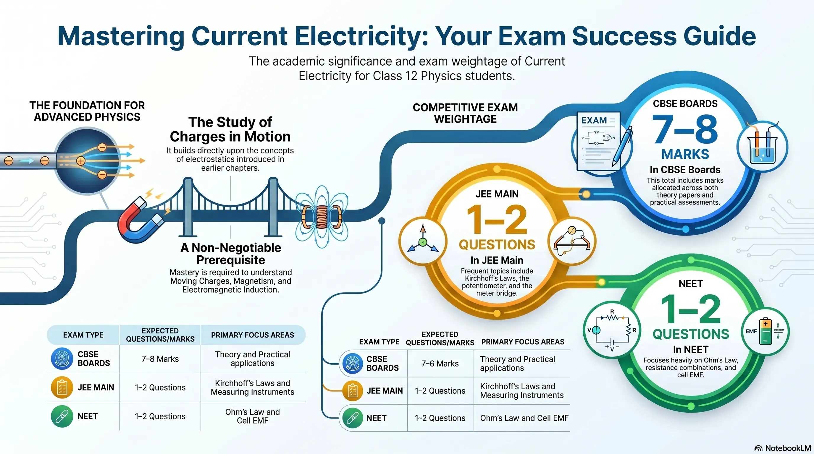 Current Electricity Class 12 Notes for Boards, JEE and NEET Exams