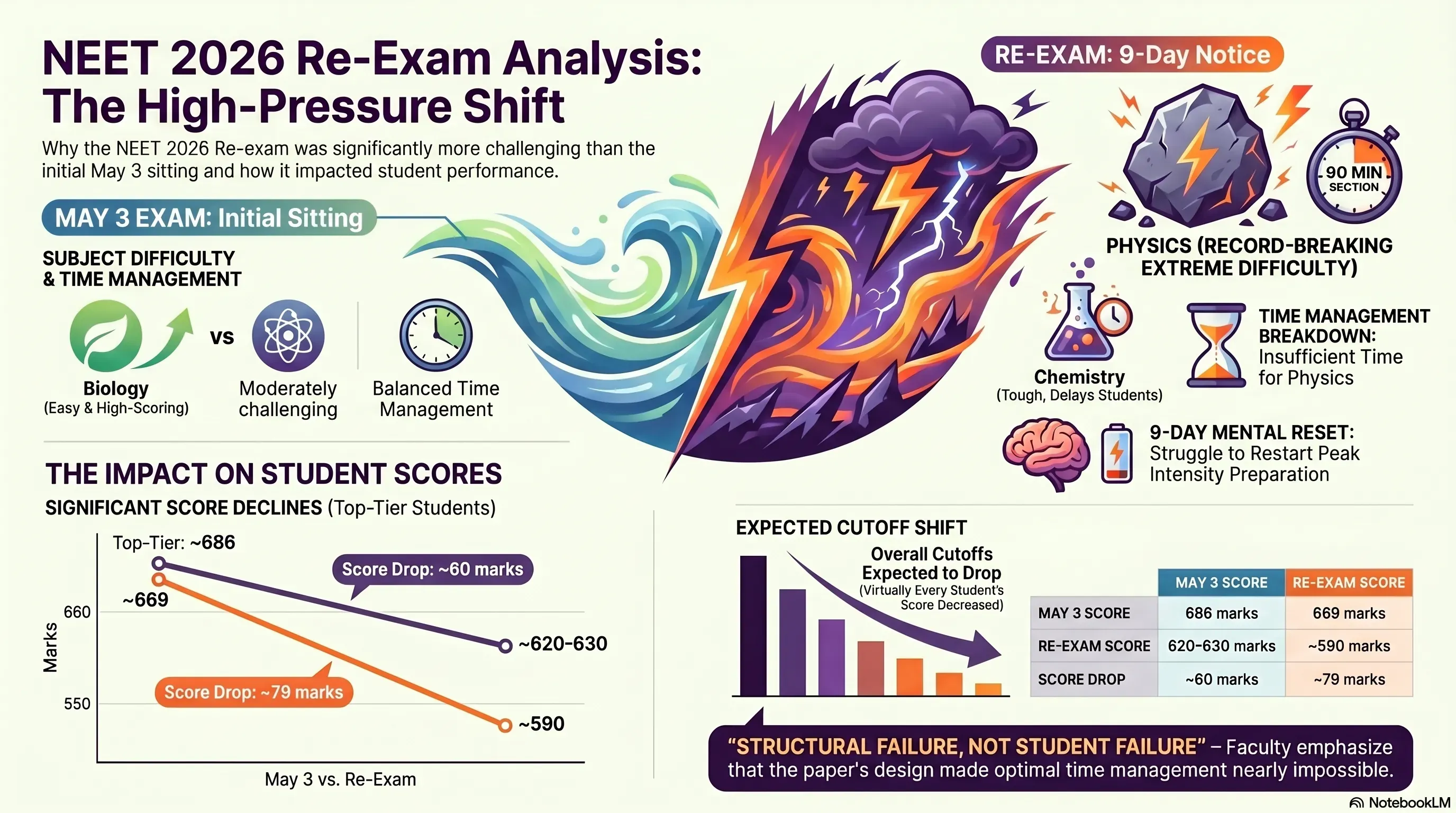 NEET 2026 Re-Exam Paper Analysis: Physics, Chemistry & Cutoff