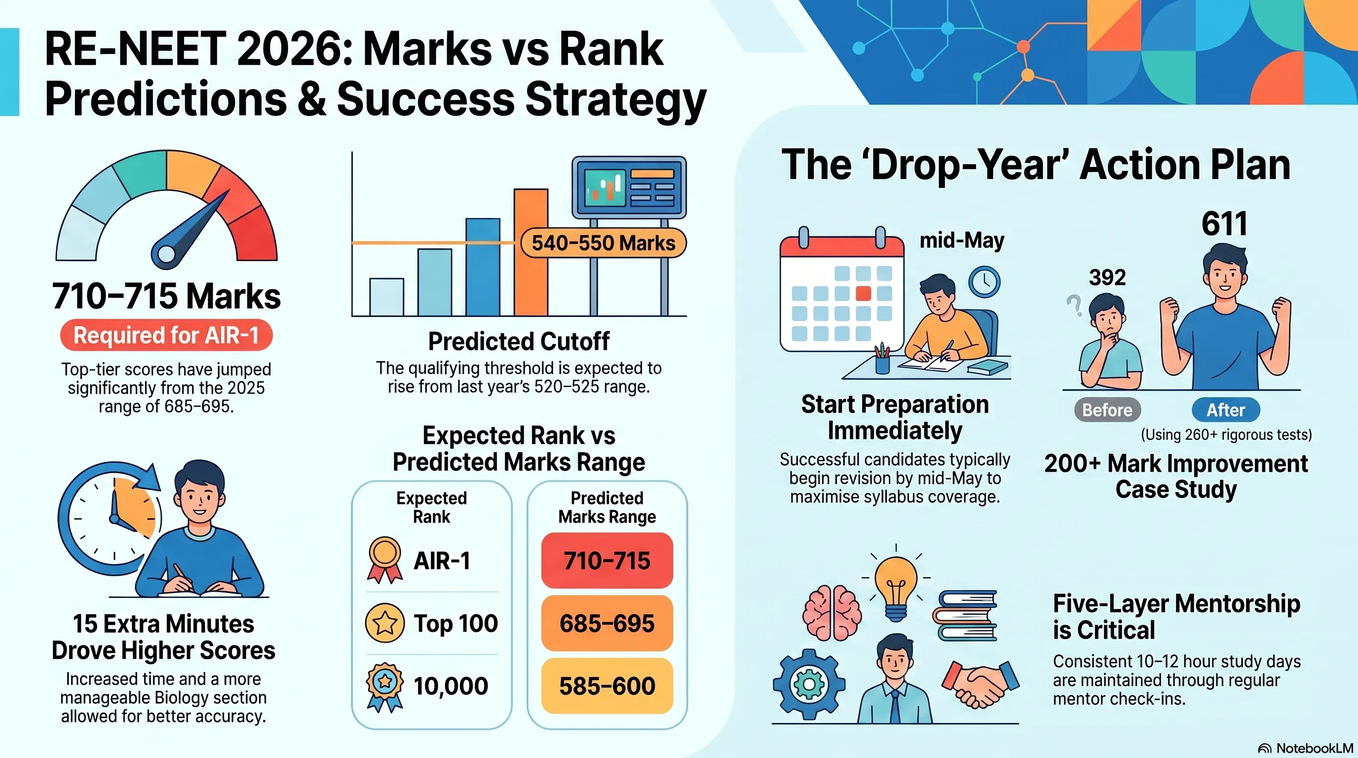RE-NEET 2026 Marks vs Rank: Full Prediction & Cutoff Guide