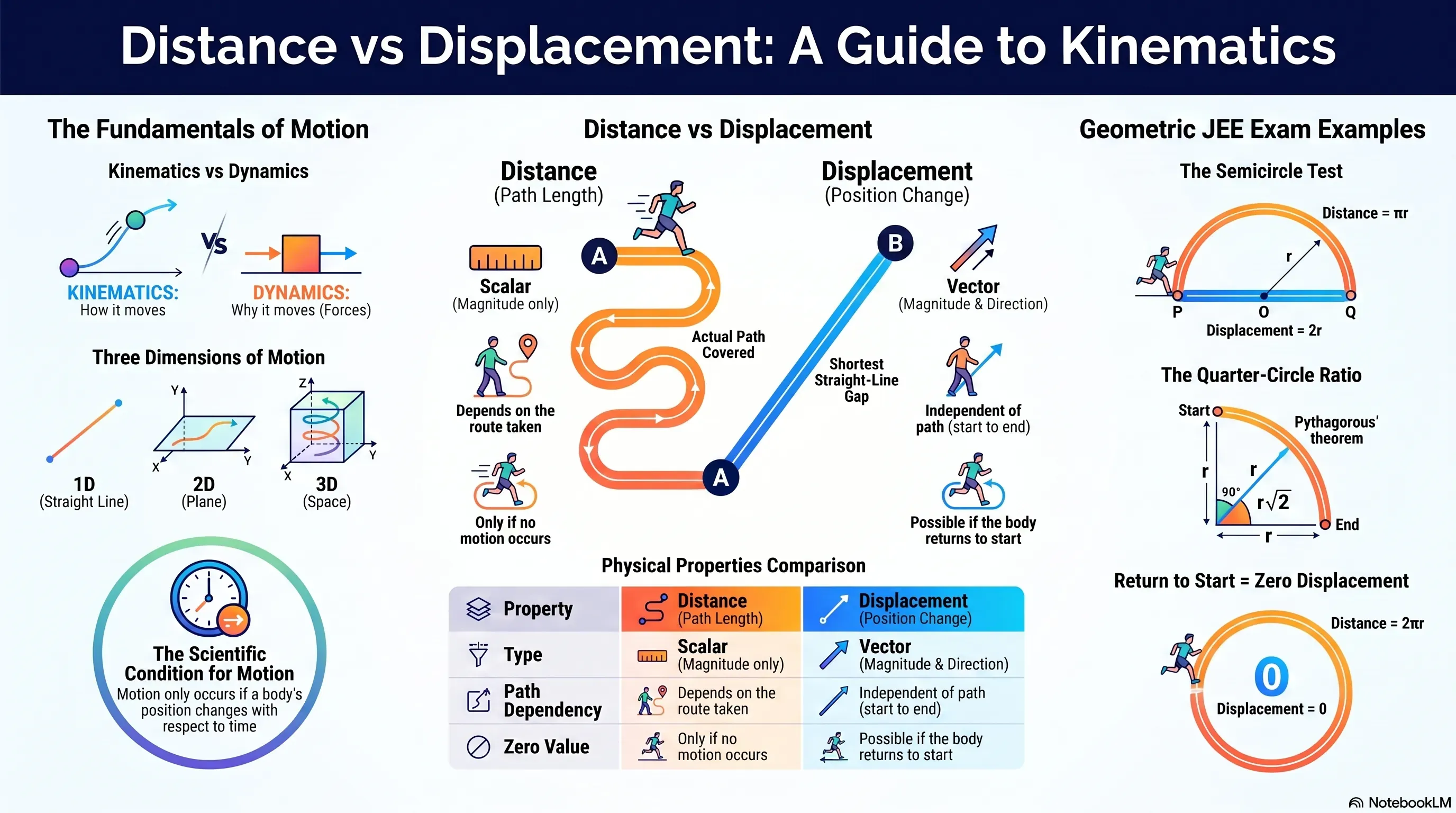 Distance and Displacement in Physics: JEE Concept Guide