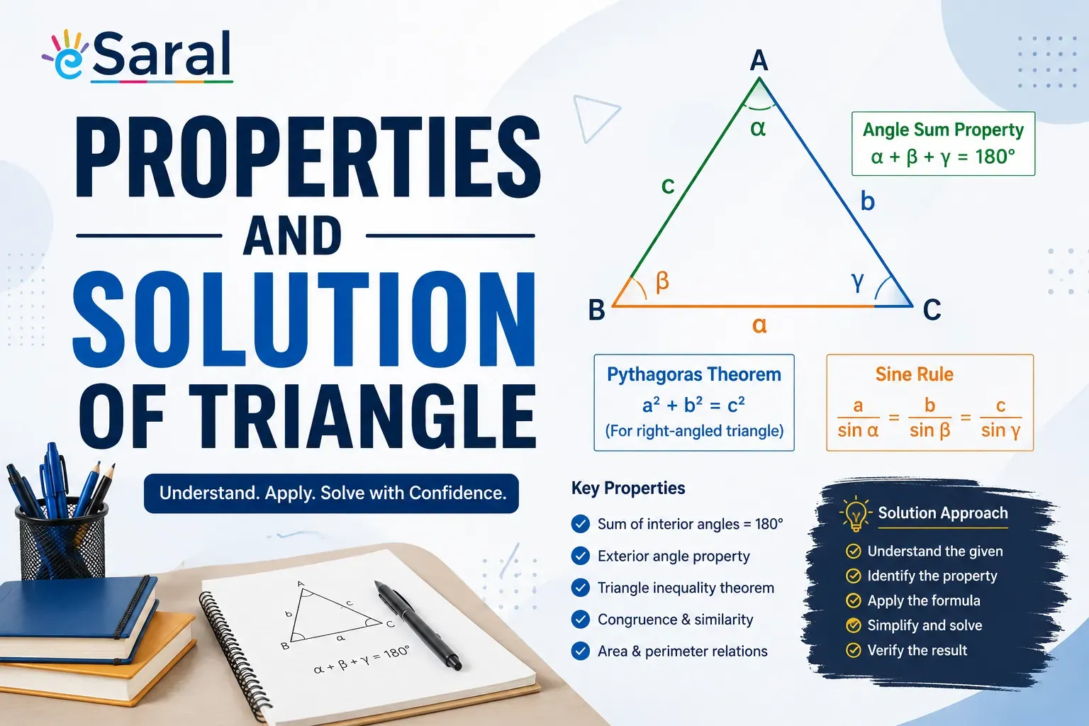 Properties and Solution of Triangle Notes