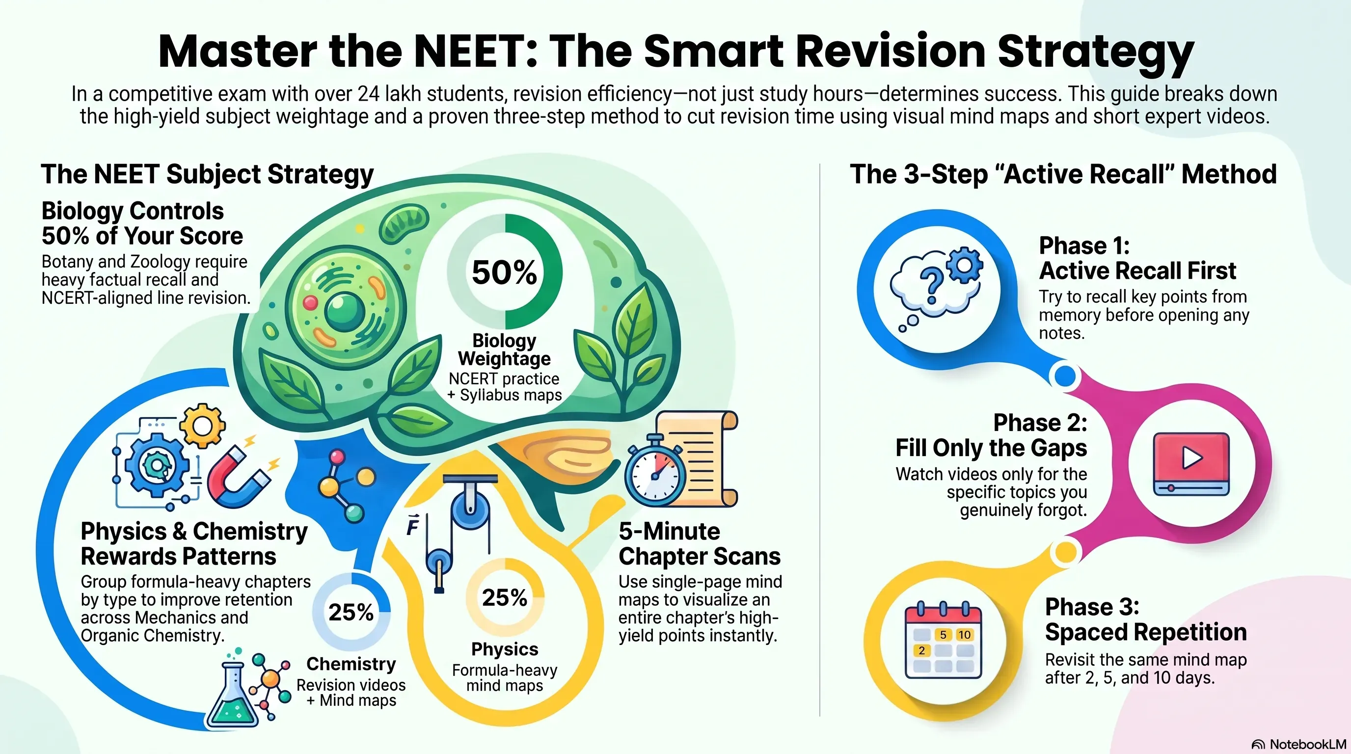 NEET revision videos and mind maps for Physics Chemistry Biology