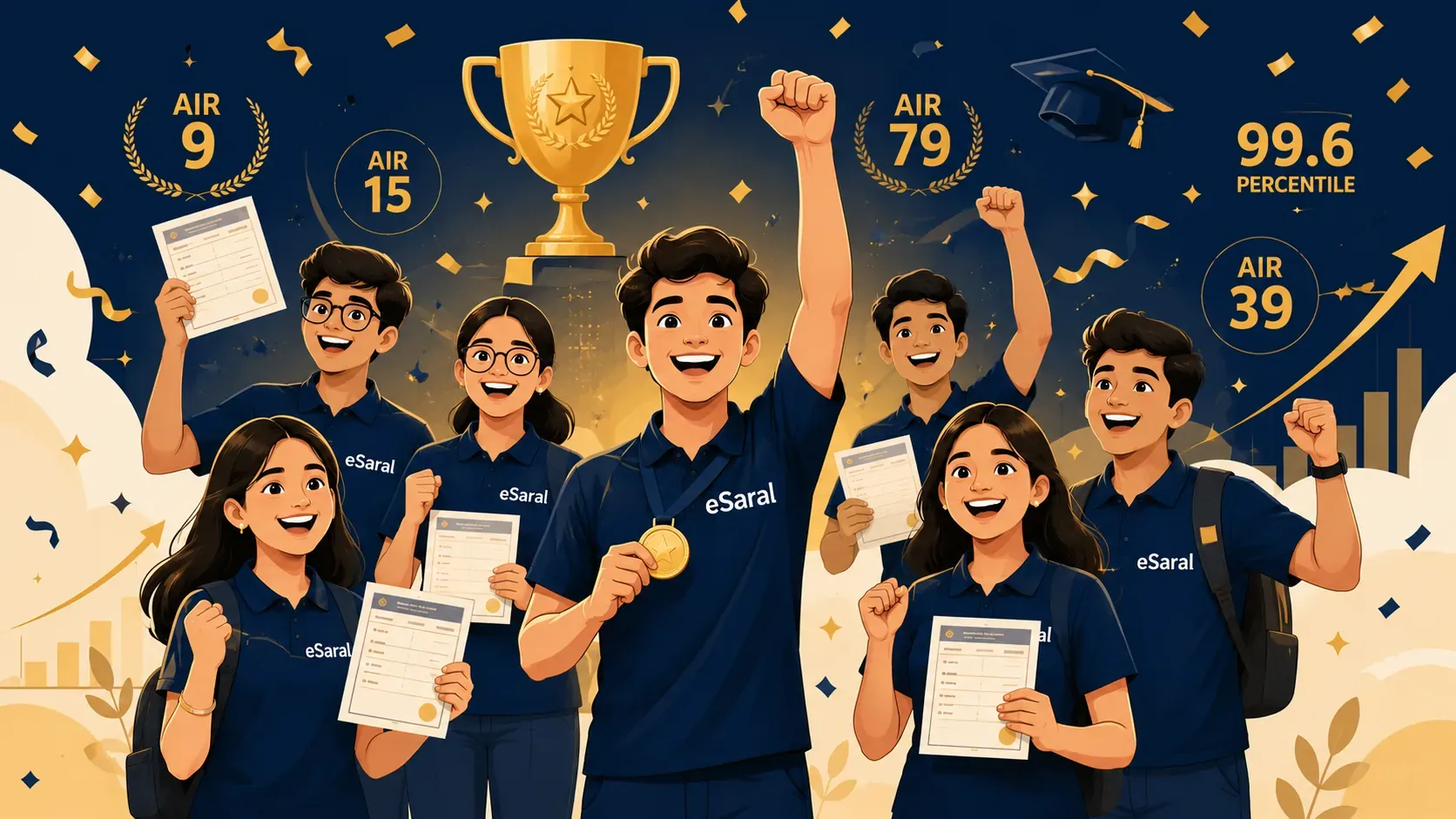 easaral results. happy students