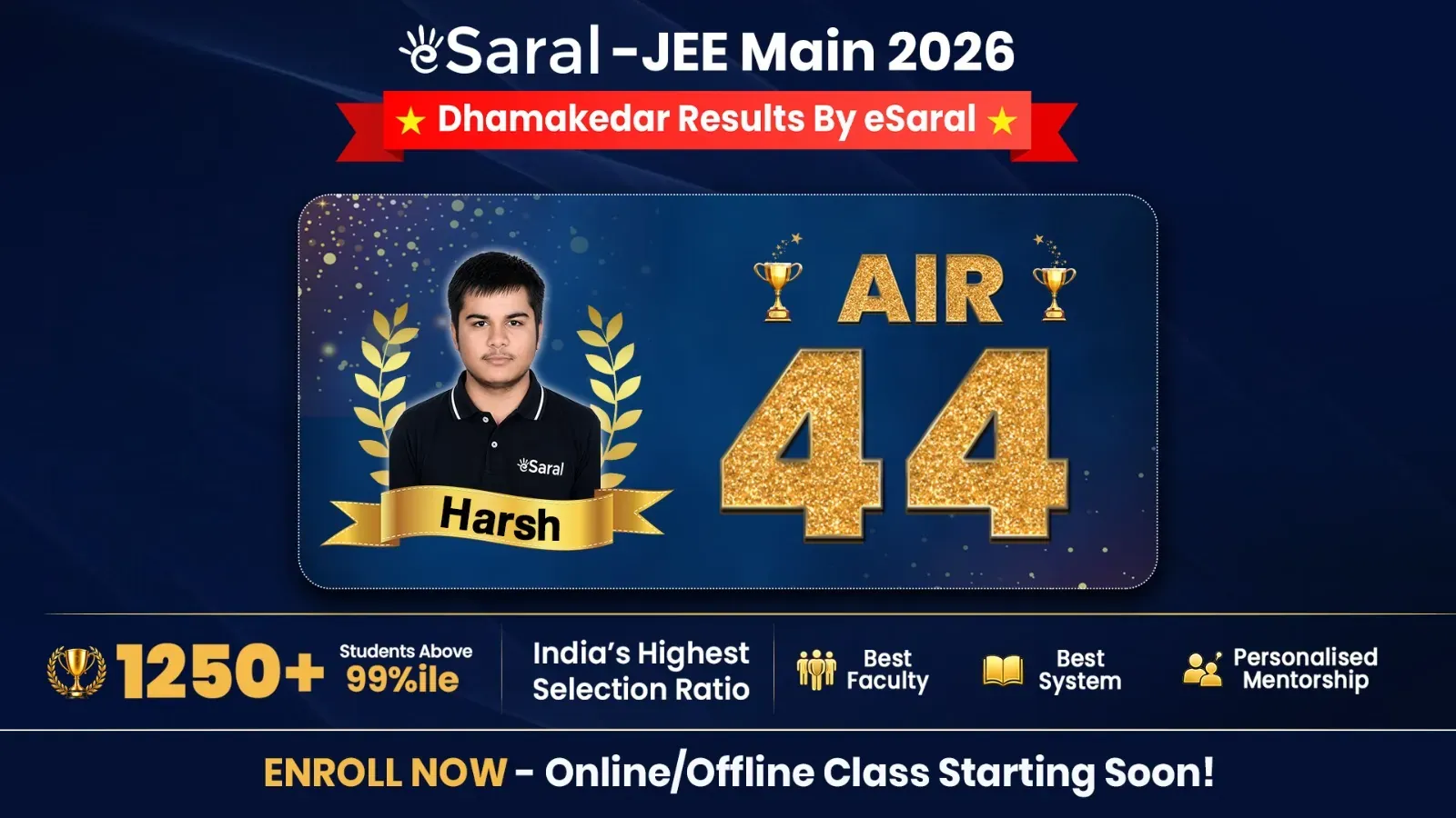 jee main result by esaral