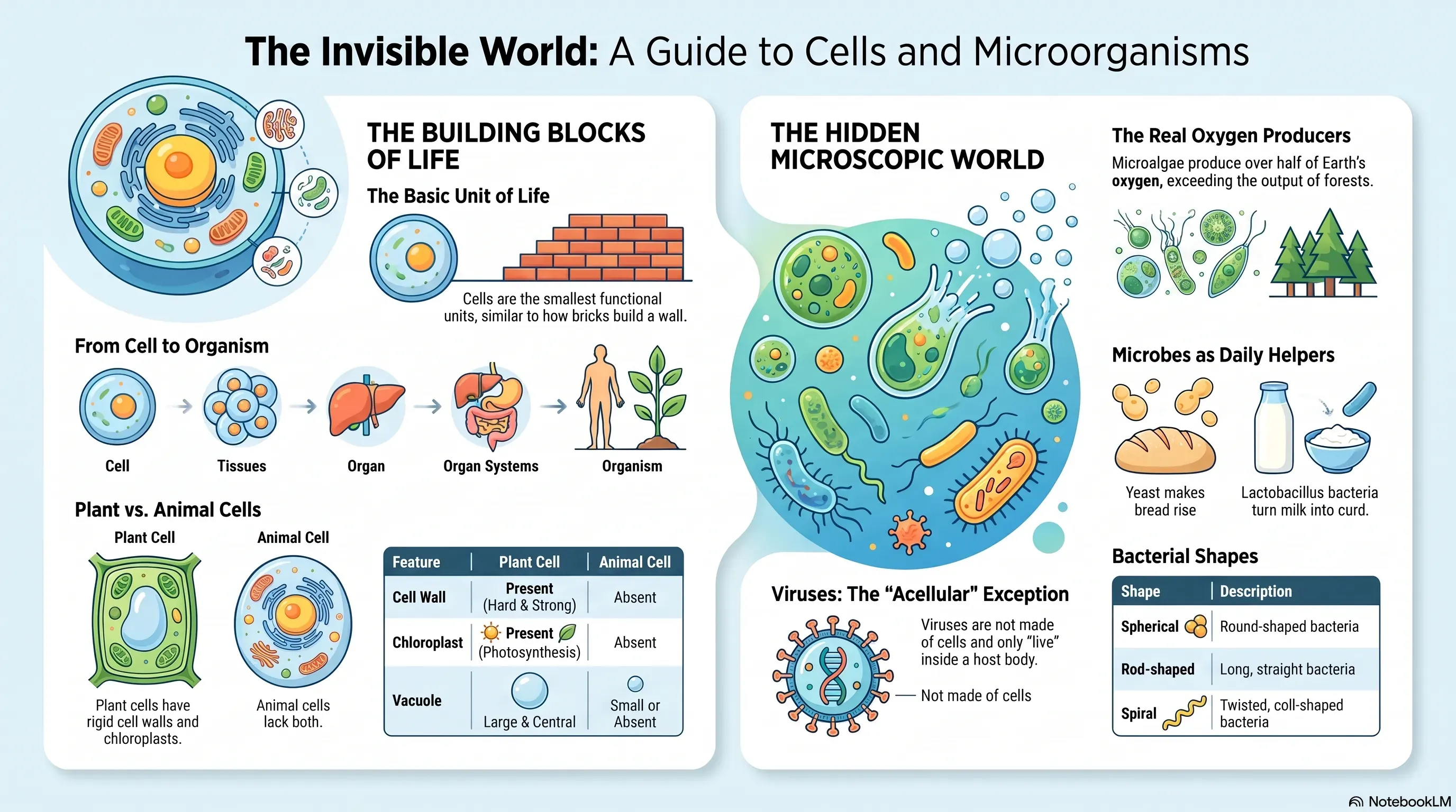 Invisible Living World Class 8 Notes: Cells & Microorganisms