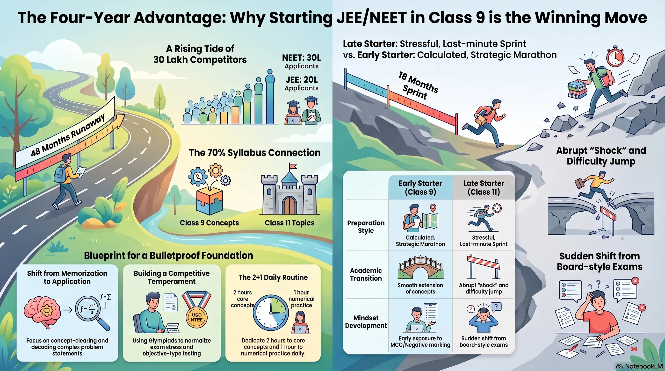 JEE NEET Preparation from Class 9: Why Early Start Wins