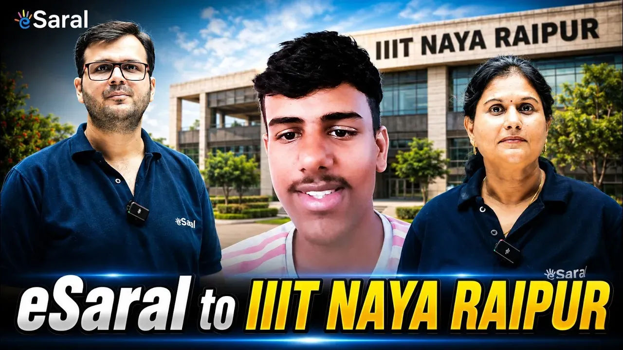 Read Piyush’s JEE success story of achieving IIIT Naya Raipur CSE after a focused drop year with eSaral, structured preparation, and consistent effort.