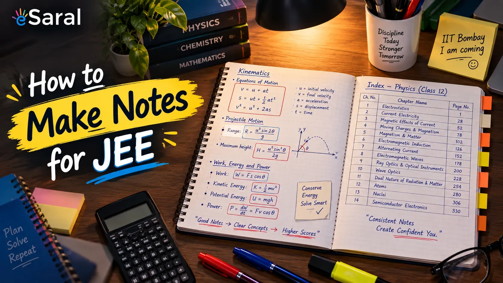 How to Make Notes for JEE: 5-Step Smart Notes Strategy of an AIR 41 (2026 Guide)